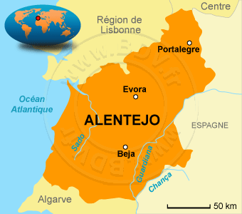 Carte de l' Alentejo