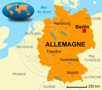 Carte de l' Allemagne