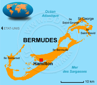 Carte des Bermudes