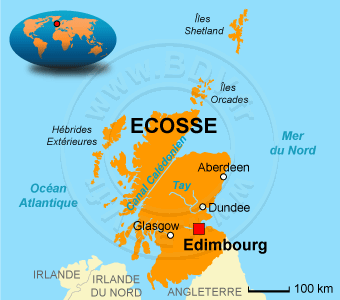 Carte de l' Ãcosse