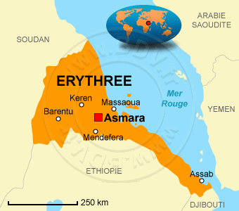 Carte de l' ÃrythrÃ©e