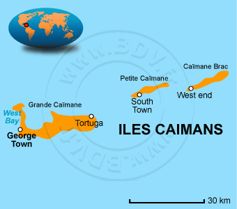 Carte des Ãles CaÃ¯mans