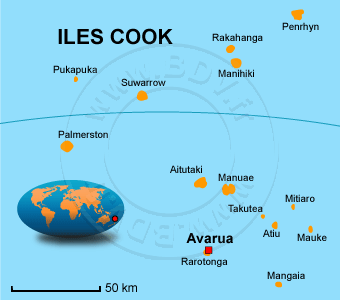 Carte des Ãles Cook