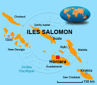 Carte  Ãles Salomon