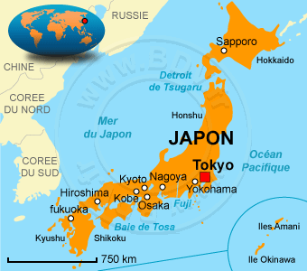 Carte du Japon