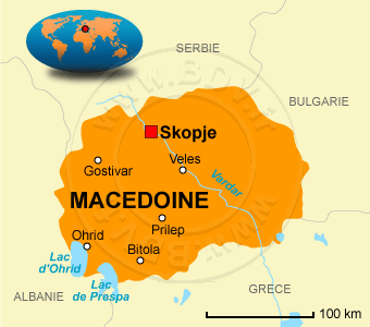 Carte de la MacÃ©doine