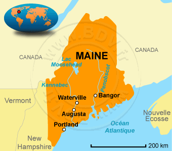 Carte du Maine