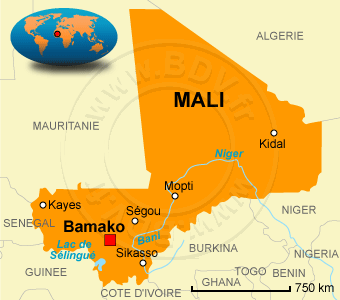 Carte du Mali