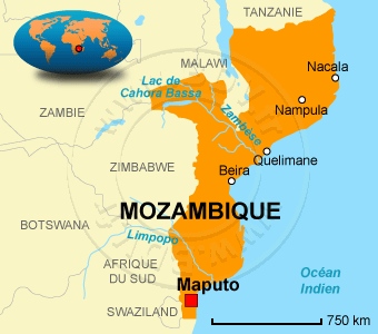 Carte du Mozambique