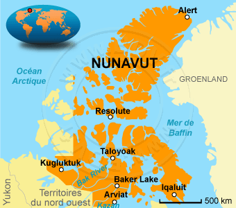 Carte du Nunavut