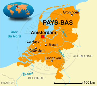 Carte des Pays-Bas