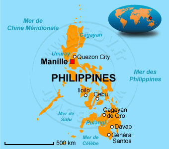 Carte des Philippines