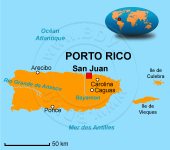 Carte de Porto Rico