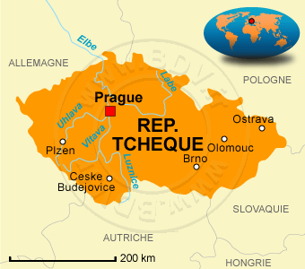 Carte de la RÃ©publique TchÃ¨que