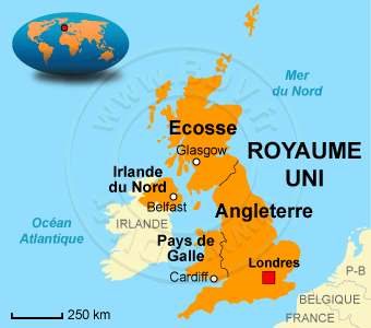 Carte du Royaume-Uni