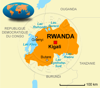 Carte du Rwanda