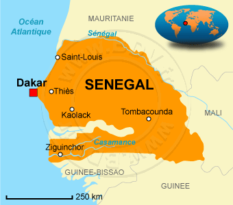 Carte du SÃ©nÃ©gal