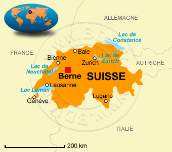 Carte de la Suisse