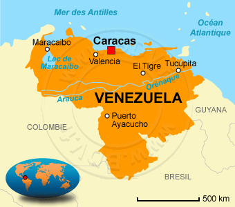 Carte du Venezuela