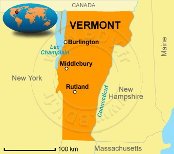 Carte du Vermont