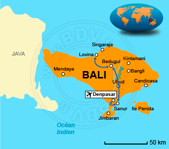 Carte circuits Bali