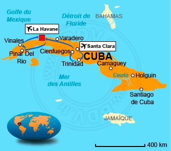 Carte circuits Cuba