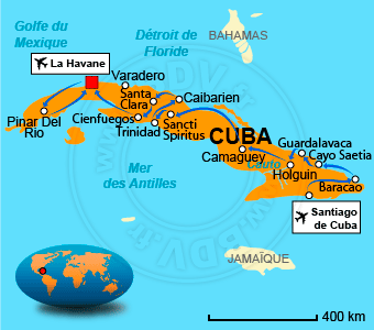 Carte circuits Cuba