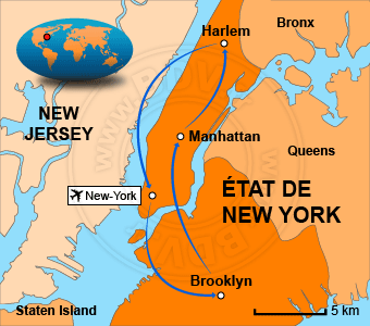 Carte circuits États-Unis