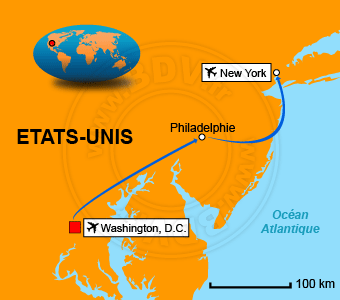 Carte circuits États-Unis