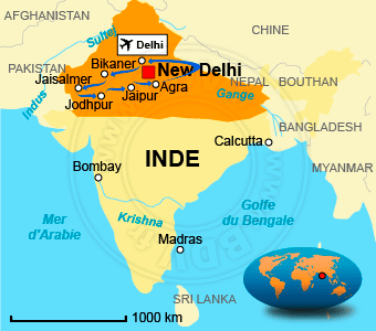 Carte circuits Inde