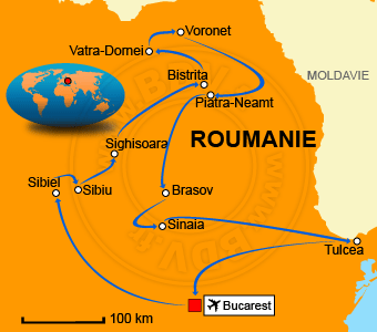 Carte circuit Delta-du-danube