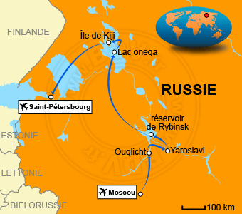 Carte circuits Russie