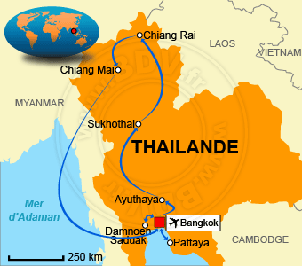 Carte circuits Thailande