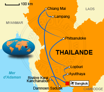 Carte circuits Thailande