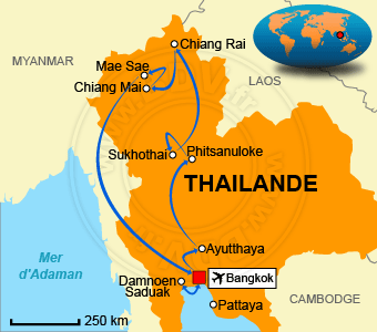 Carte circuits Thailande