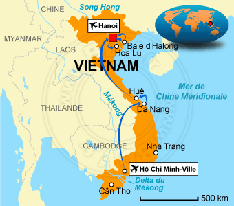 Carte circuits Vietnam