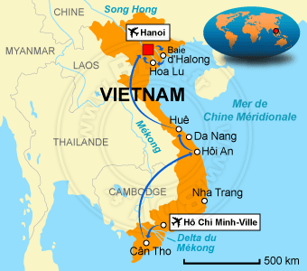 Carte circuits Vietnam